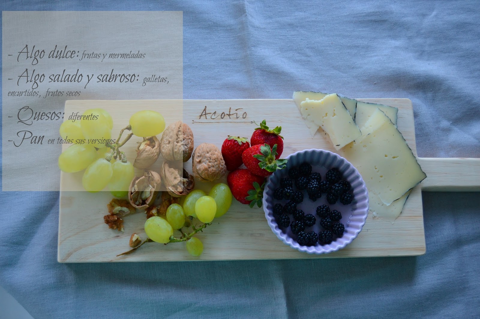 Como hacer una tabla de queso y fruta Acotío DecóBlog de Decoración