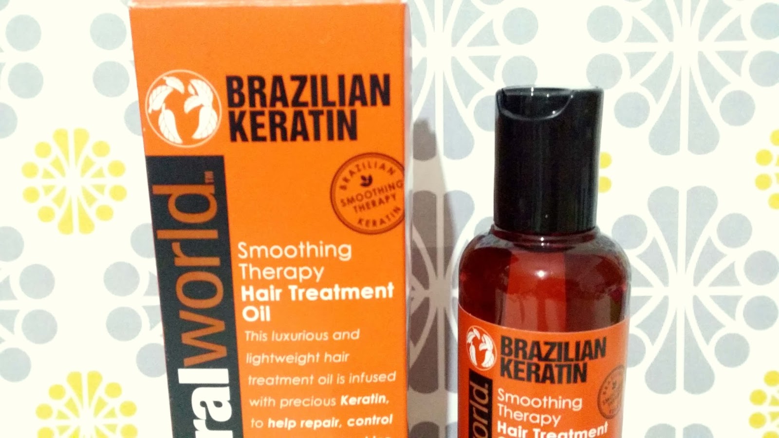 Natural World Brazilian Keratin Oil Treatment Pink Daisy Loves
