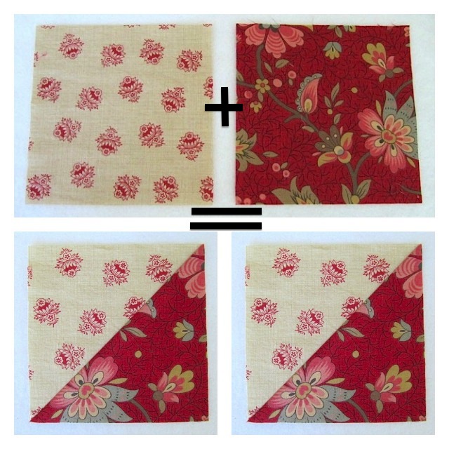 Sew Many Ways... Half Square Triangle Tutorial...