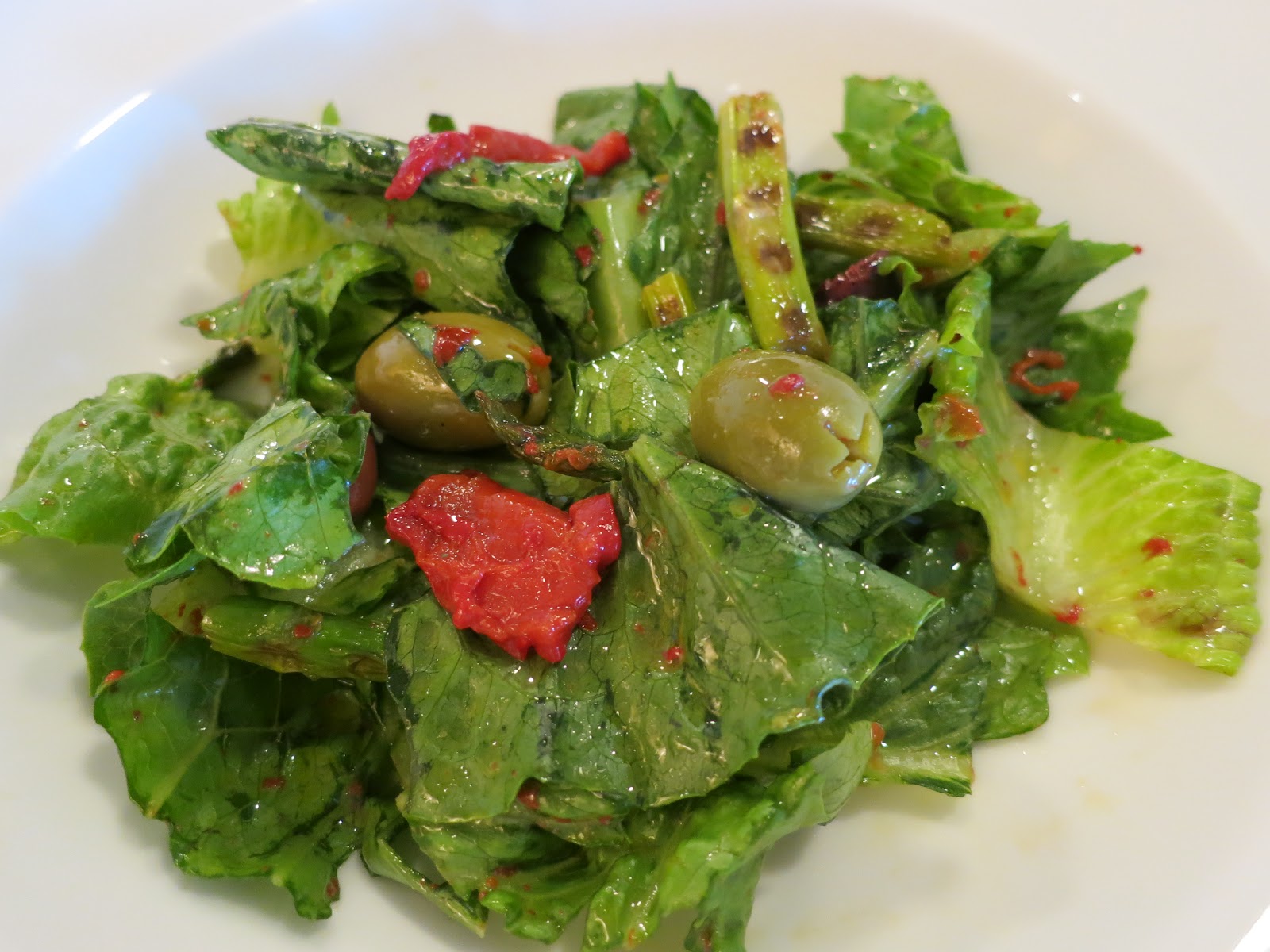 The Veracious Vegan Salad with Asparagus & Olives and Oregano Balsamic