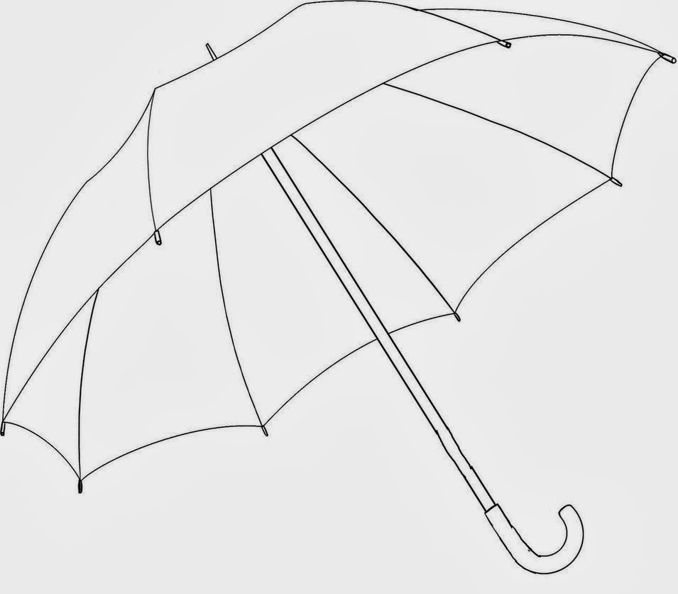 Umbrella Coloring Drawing Free wallpaper