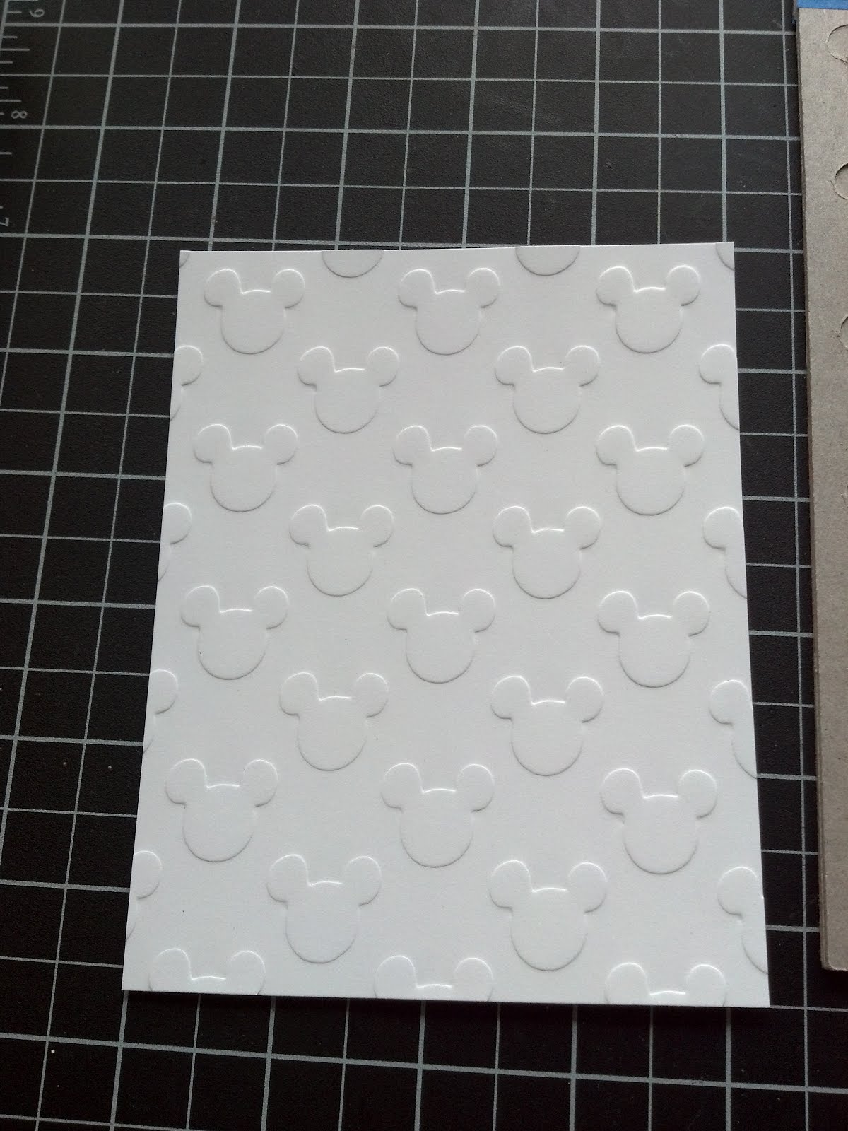 to Scrappin' Cat's Creative Endeavors I made my own embossing folder