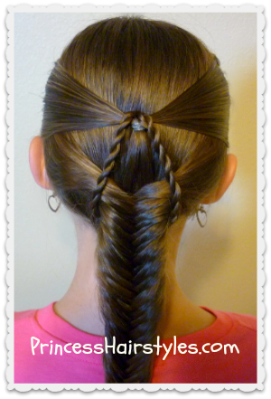 Princess Hairstyles Suspended Fishtail Braided Hairstyle