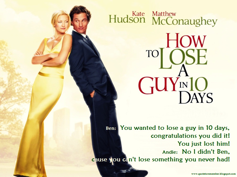 How To Lose A Guy In 10 Days 2003 Imdb