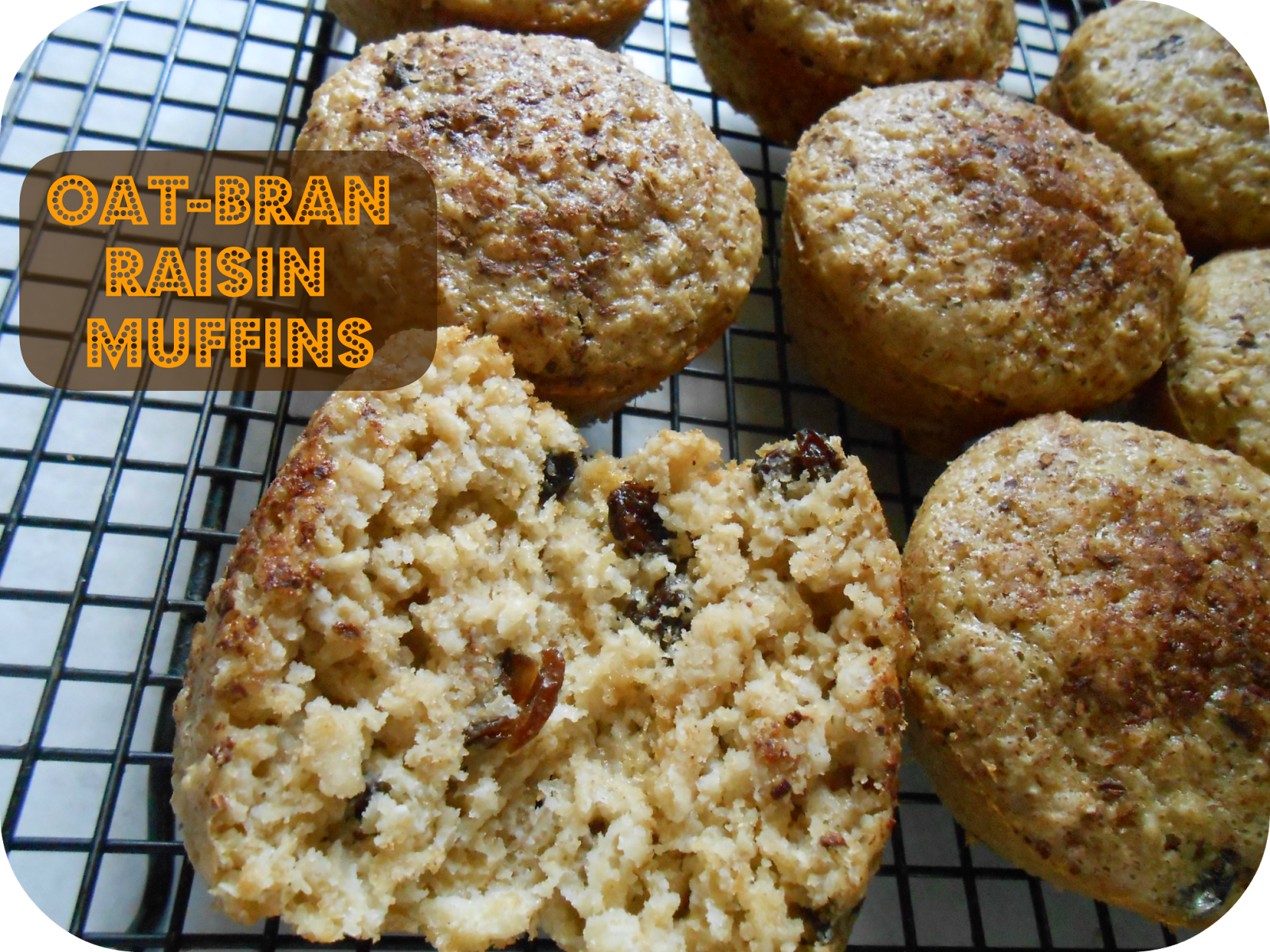 The Better Baker OatBran Raisin Muffins (& Honey Cinnamon Butter)