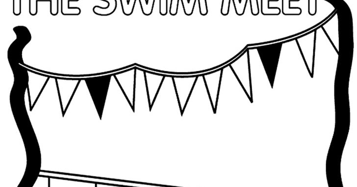 Coloring & Activity Pages: "The Swim Meet" Coloring Page