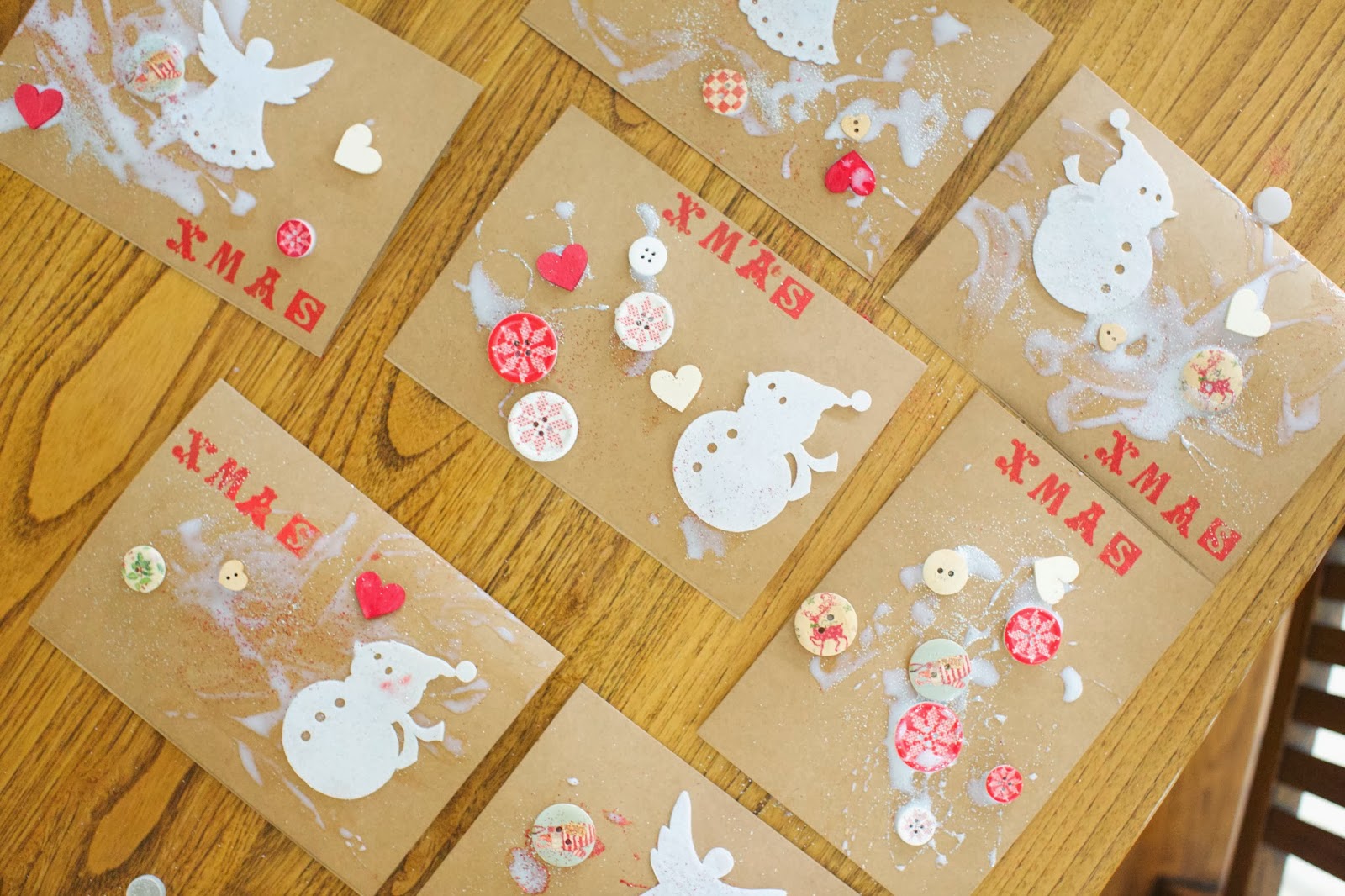 Christmas cards olds homemade card yr written craft Learning Lessons in Mummyography: Christmas Card Crafting with a 1 Year Old