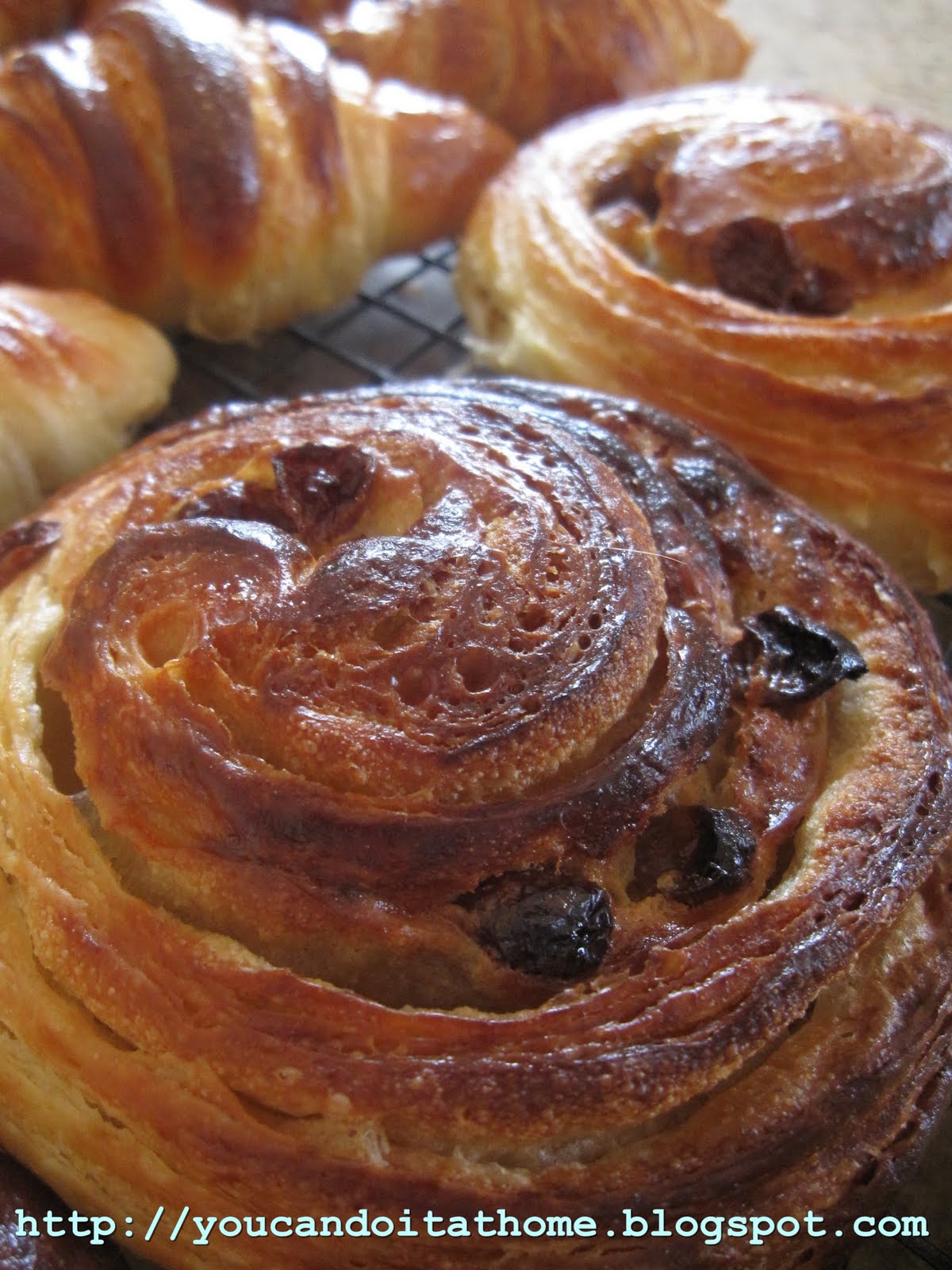 You can do it... at home! Pain au Raisins, Snail, Escagot a pastry