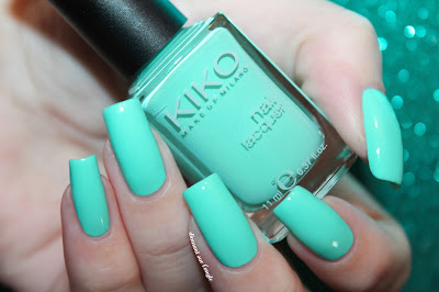 Swatch of "389 - Mint Milk" by Kiko