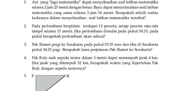 Seputar Ungaran Kota: SOAL MATEMATIKA kelas 5 SD semester genap No.Urut 2 Seputar Ungaran Kota: SOAL MATEMATIKA kelas 5 SD semester genap No.Urut 2