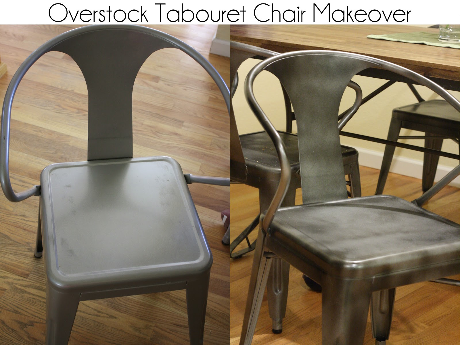 Kitchen Chair Makeover {Overstock Tabouret Chairs Painted}
