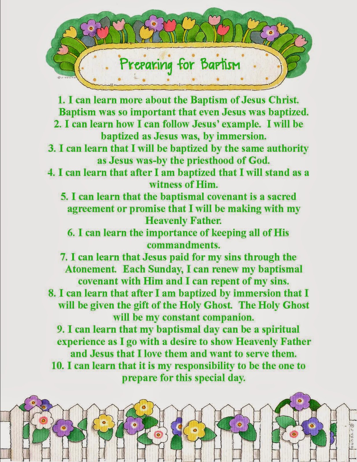 Beehive Messages Preparing for Baptism