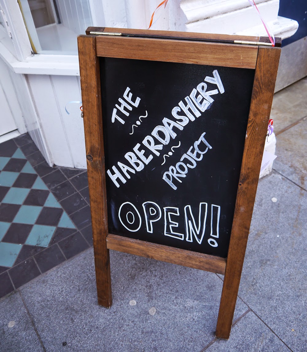 Grand Opening: The Haberdashery Project Dundee, craft shop, grand opening, sewing, crafting, DIY, supplies, haberdashery, The Haberdashery Project, new store, chalkboard, new shop, grand opening
