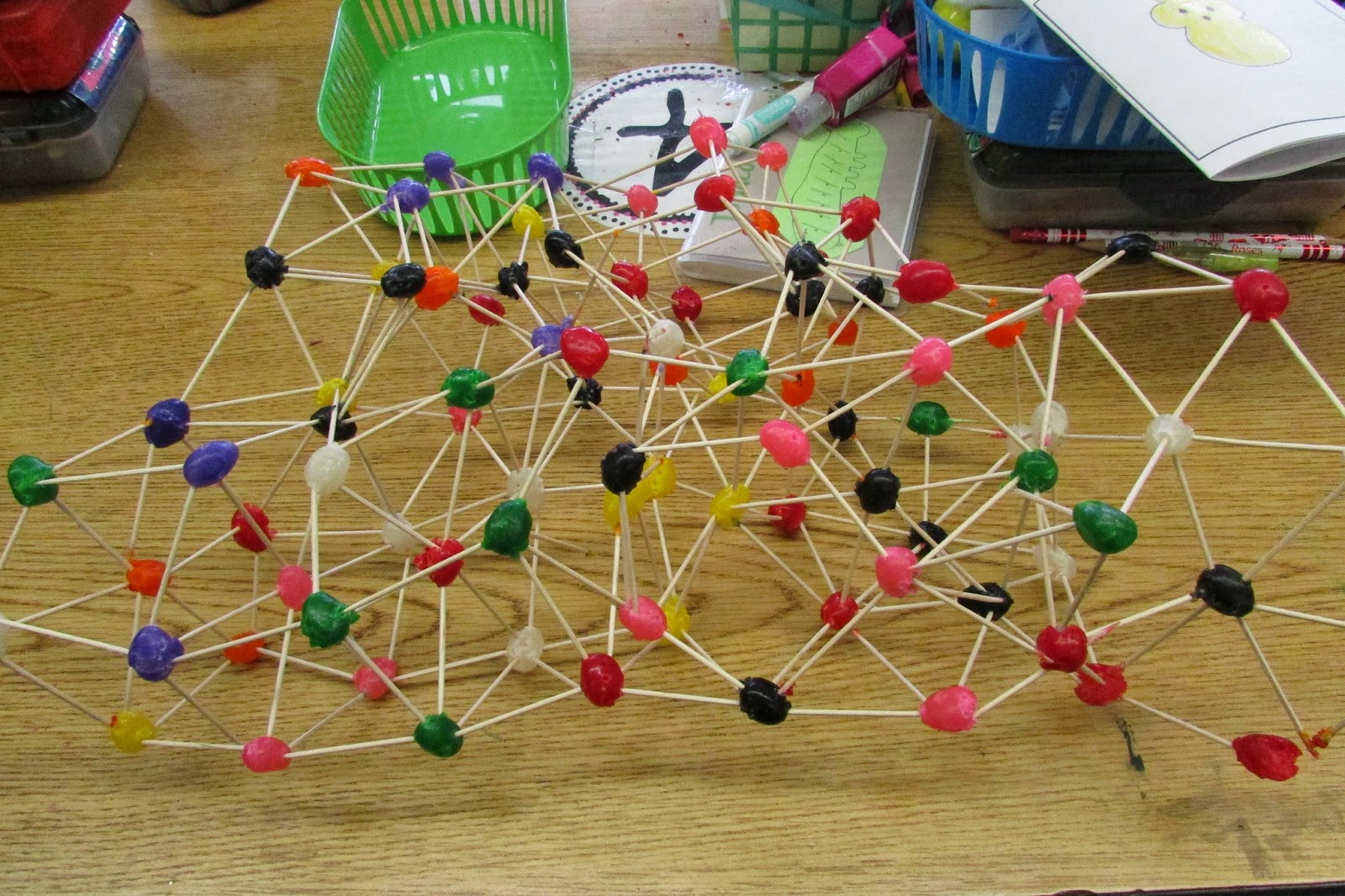 Growing a STEM Classroom Geodesic Domes with Jelly Beans and Toothpicks