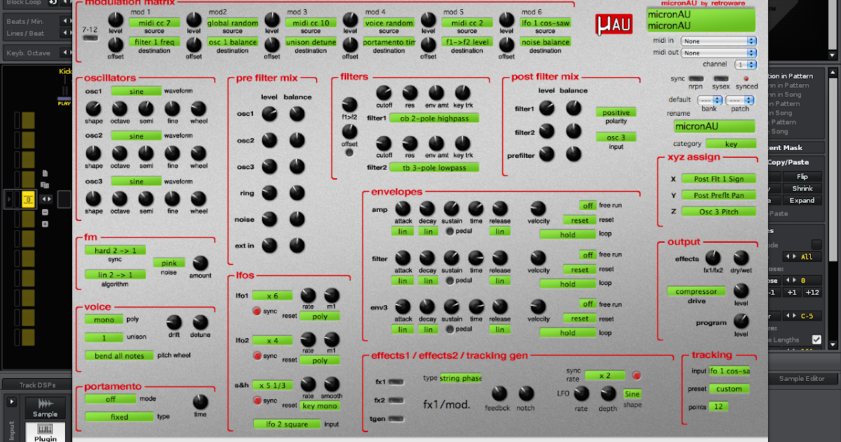 Alesis Micron - Patch a Day: Micron Editor for OSX - micronAU