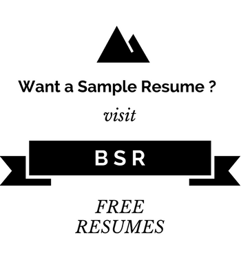 BSR : Resume Samples