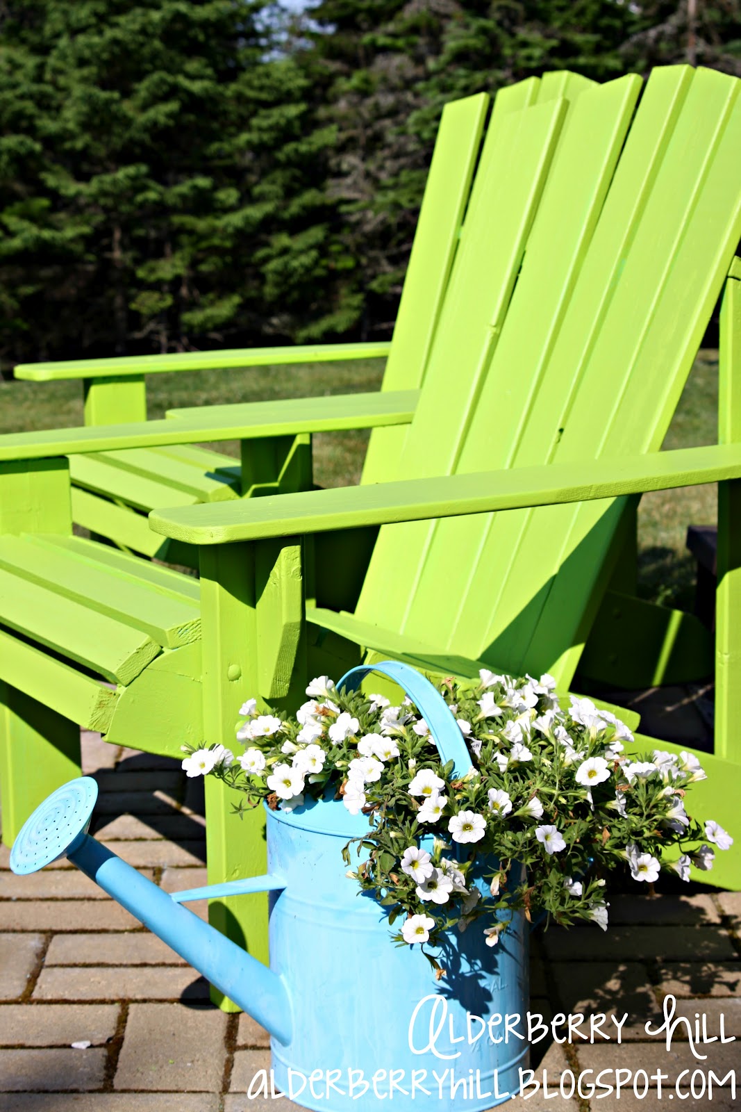 Alderberry Hill I'm Lovin' Lime Green Adirondack Chairs