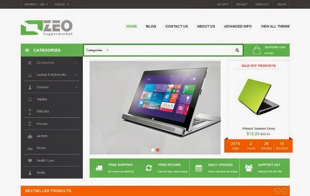 Ozeo - Responsive Prestashop Theme