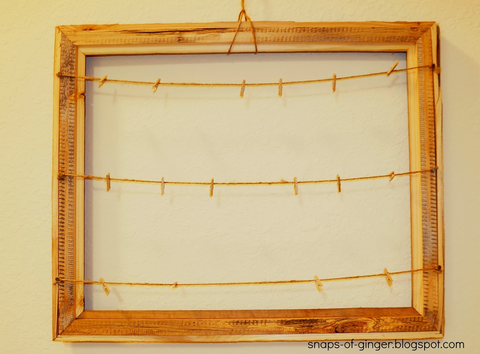 Snaps of Ginger DIY Rustic Picture Frame