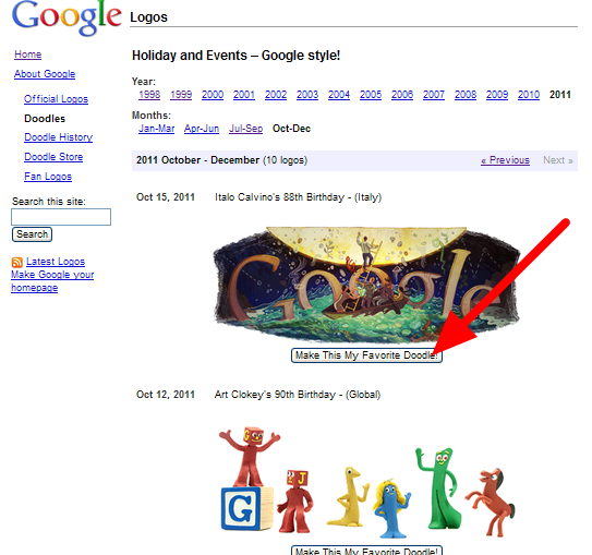 கூகுள் லோகோவை(Doodles) உங்கள் விருப்பம் போல மாற்ற - Google Doodles Google+doodles