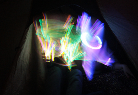 colorful light painting