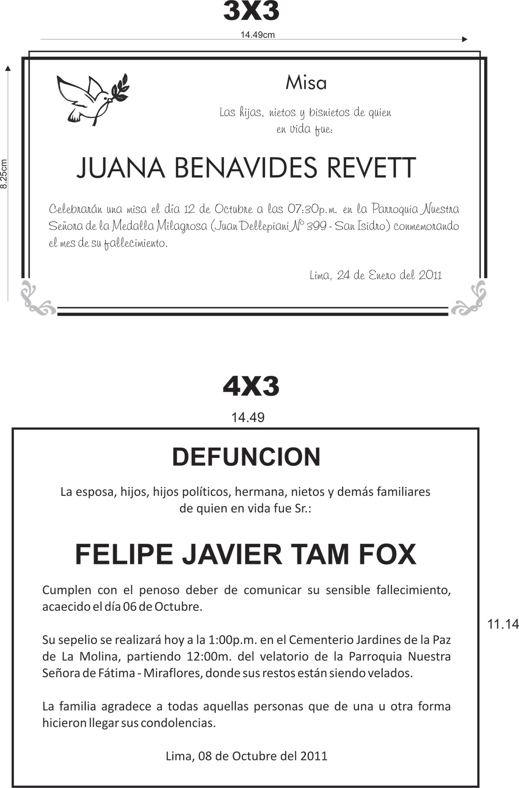 Carta De Defuncion Ejemplo U Soalan