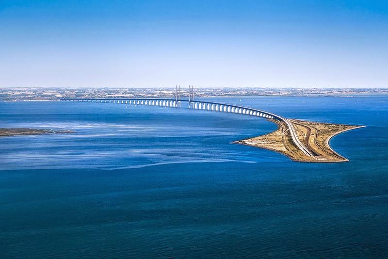 Denmark and Sweden Connected by Oresund Bridge Never Ever Seen Before