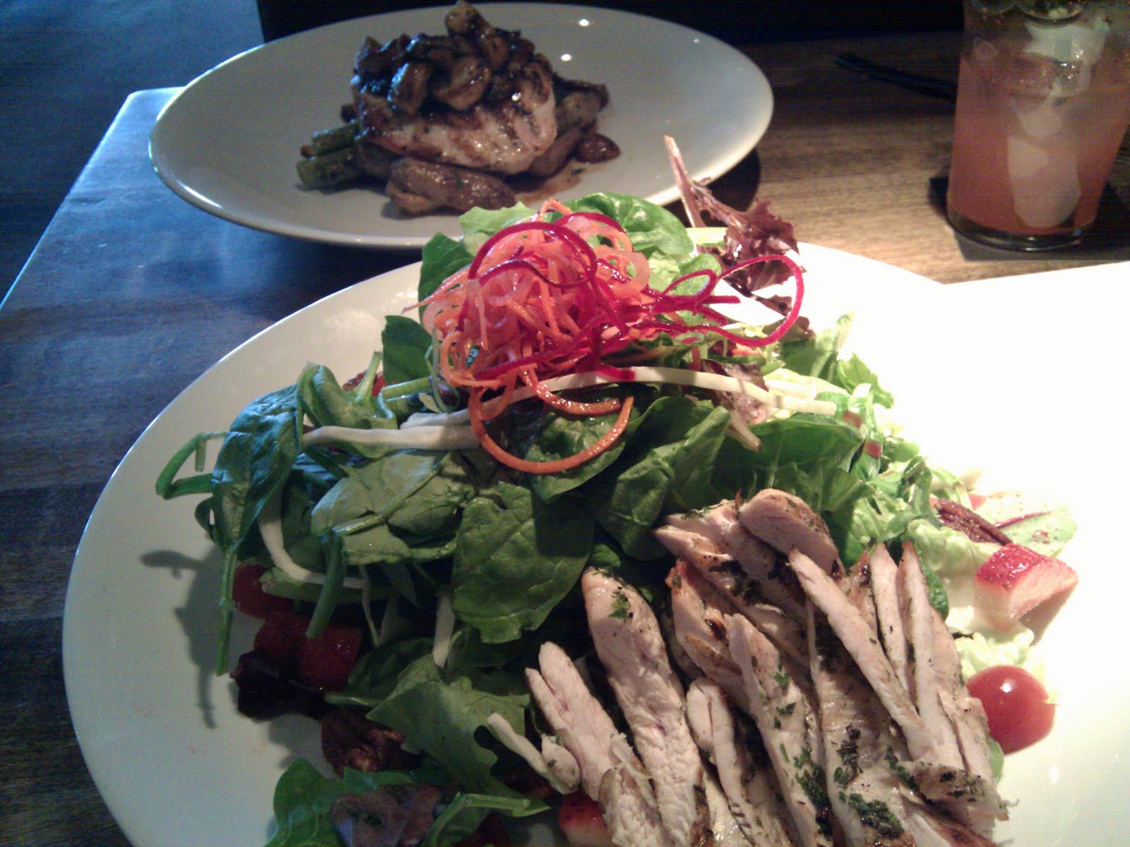 Open Dining Cactus club cafe, raincoast salad