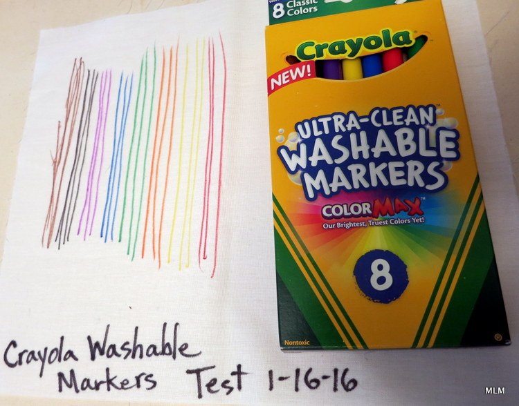 Sweet Leaf Notebook Testing Washable Markers on Fabric