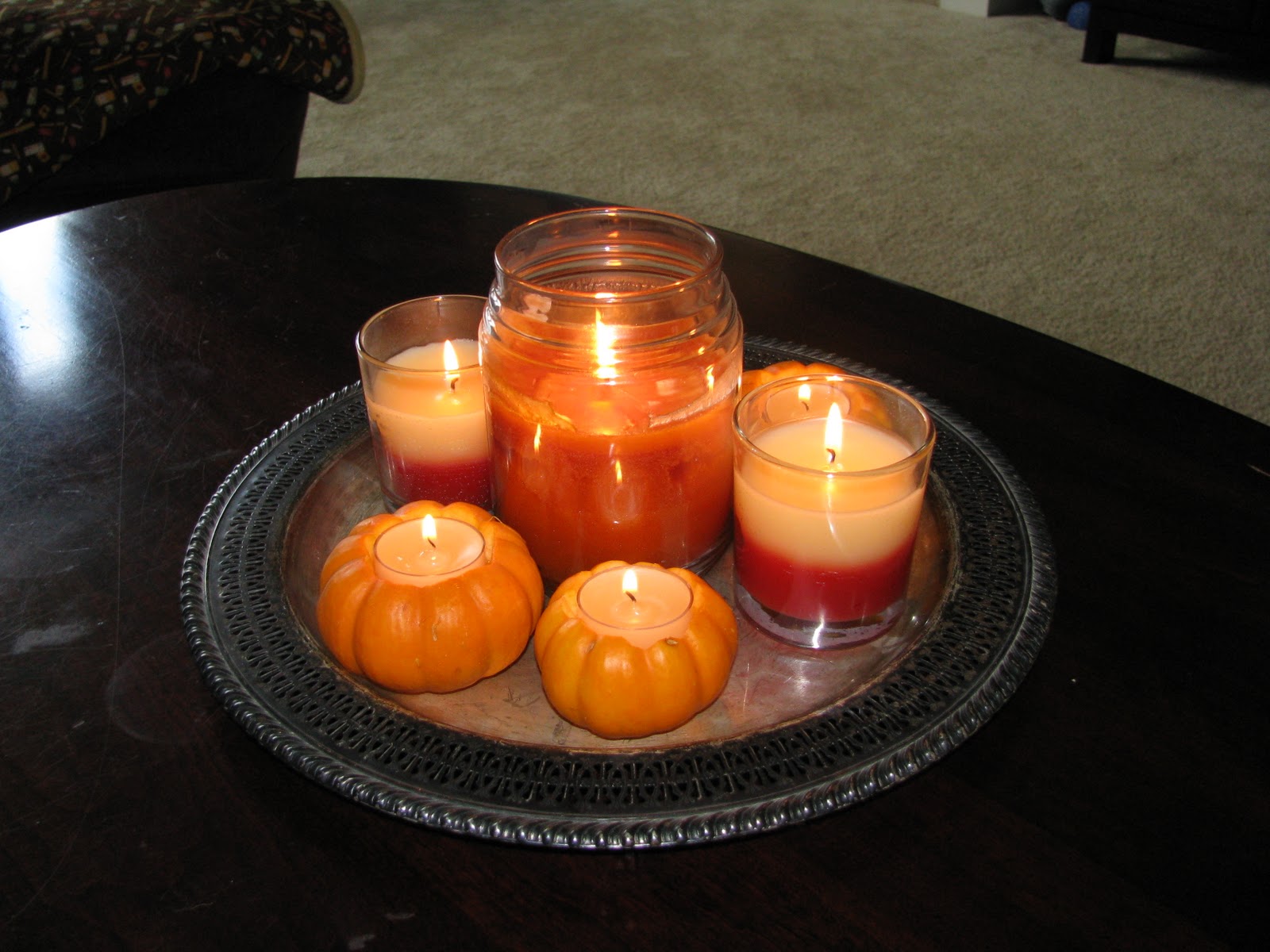 She's Sew Smart Pumpkin Tea Lights