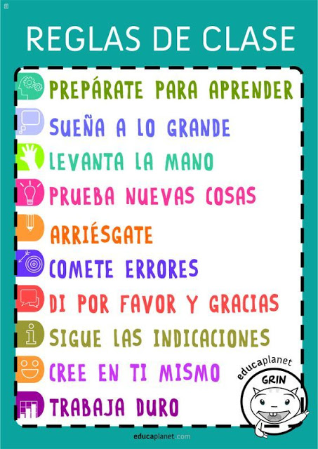 REGLAS DE LA CLASE