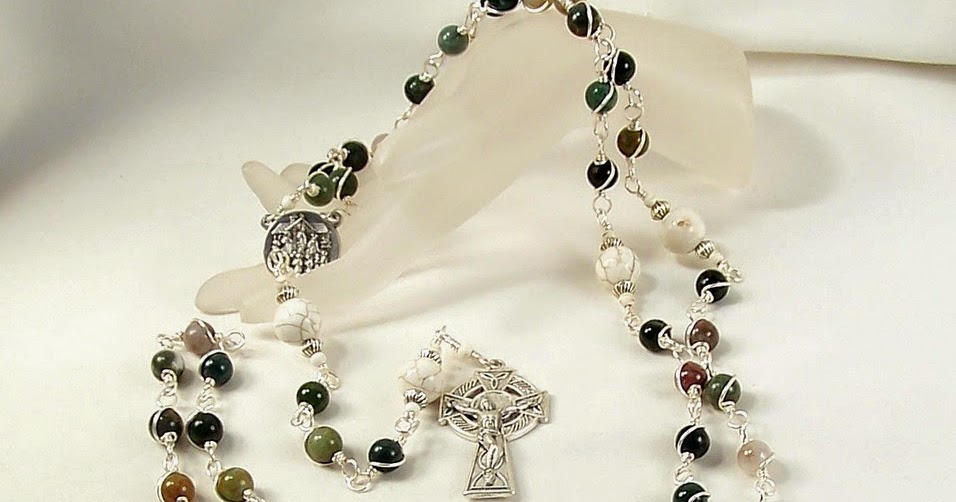 Etsy Rosary Guild Team Irish Rosary Honoring Our Lady of Knock from
