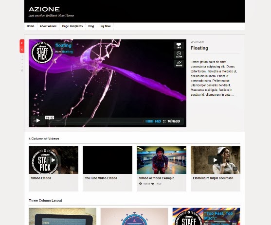 Azione - WordPress Video Blogging Theme