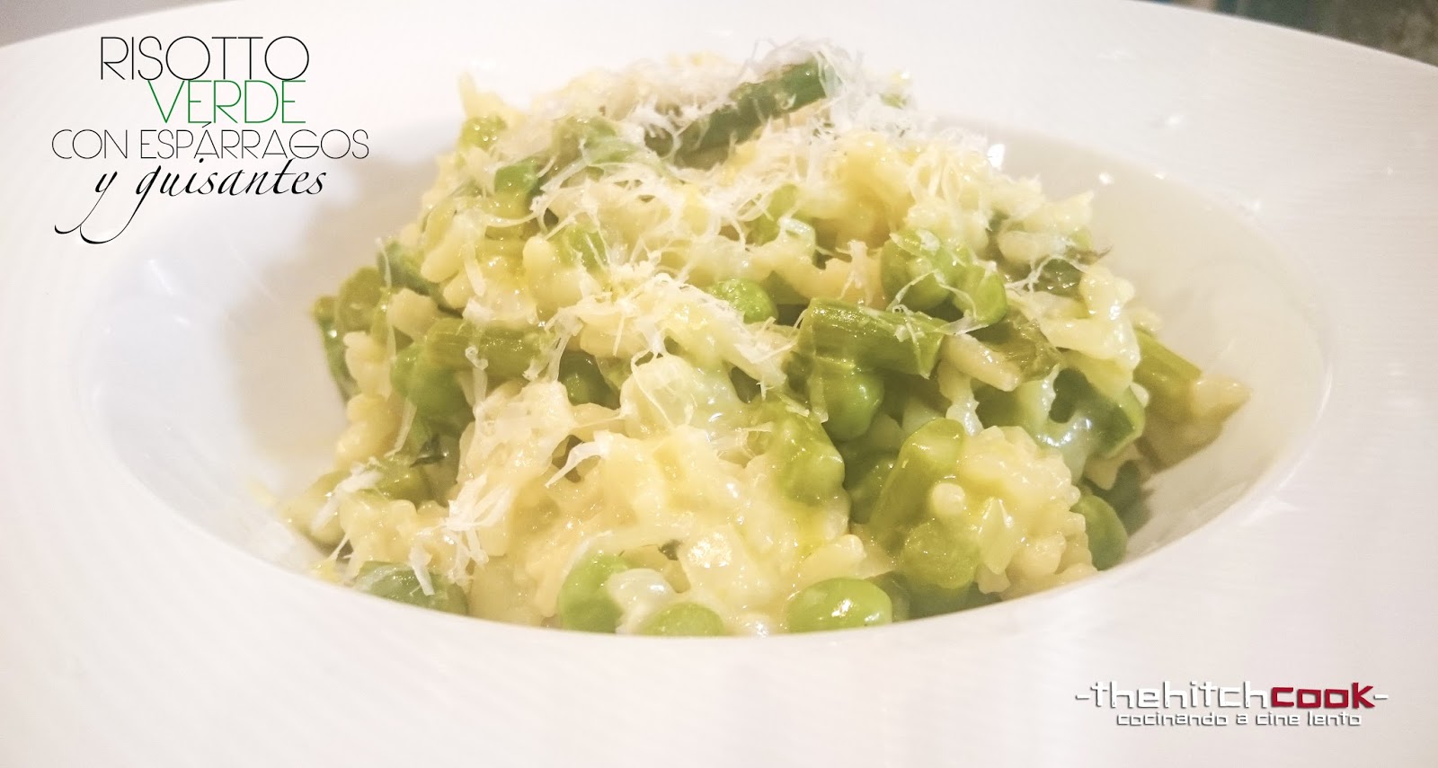 THE HITCHCOOK RISOTTO VERDE CON ESPÁRRAGOS Y GUISANTES (¡Qué verde era