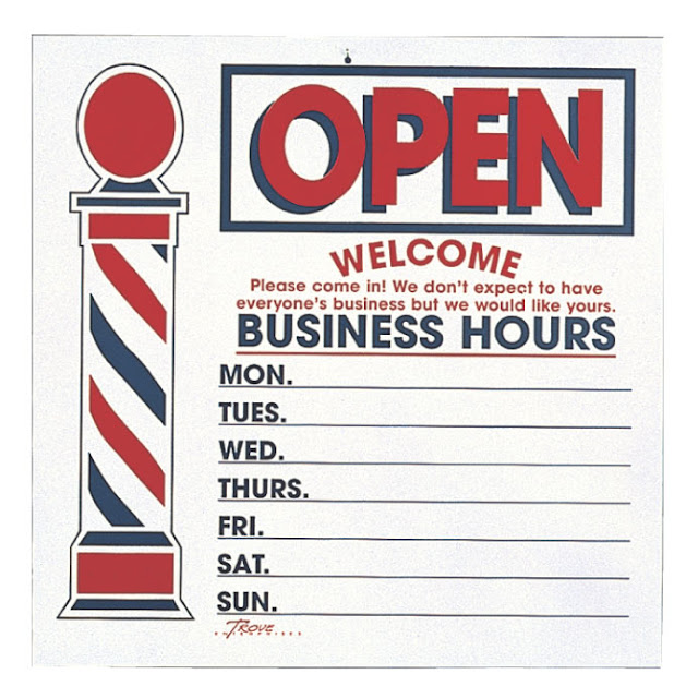 Barber Necklace Galleries: Barber Open Sign