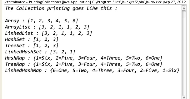 Display Hashmap In Java How To Print Collections In The Collections Framework On The Console In Java  ?. | Learn Java By Examples