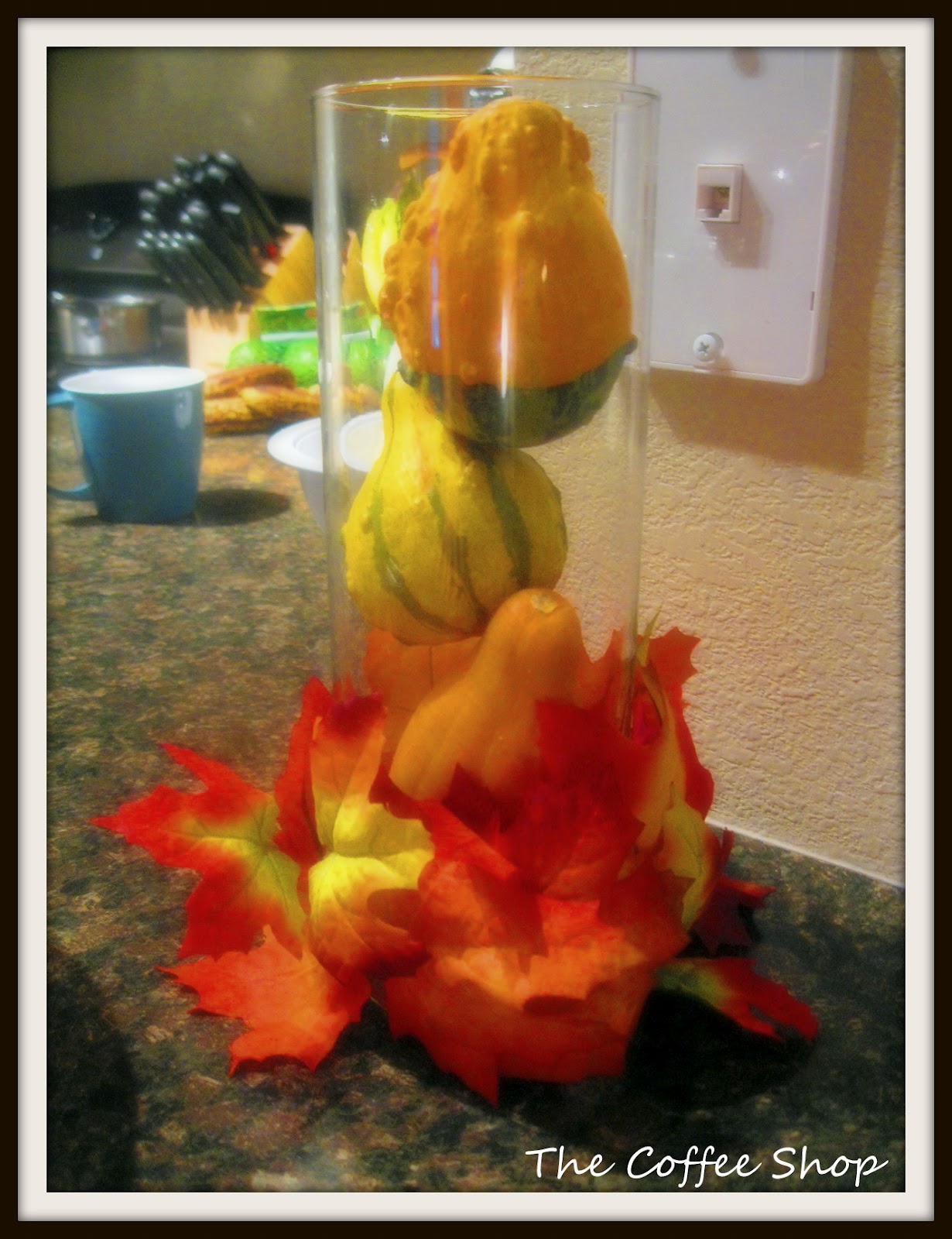 The Coffee Shop Fall decorations Apartment Appropriate!