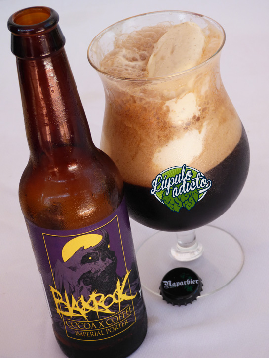 Lupuloadicto Napar Black Rock con helado de vainilla.