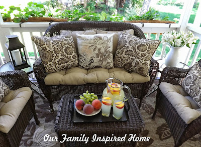 Our Family Inspired Home: Side Porch Furniture