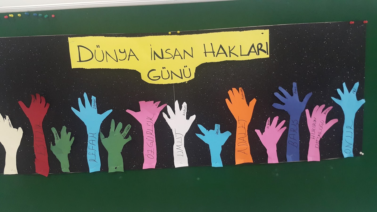 ugur bocekleri beylikduzu amerikan kultur koleji dunya insan haklari gunu sanat etkinligi ve slaytimiz