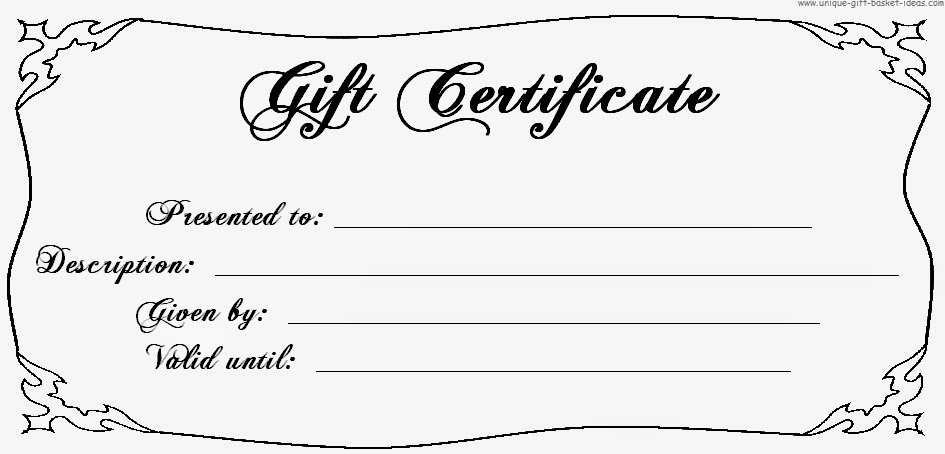 printable gift certificates online