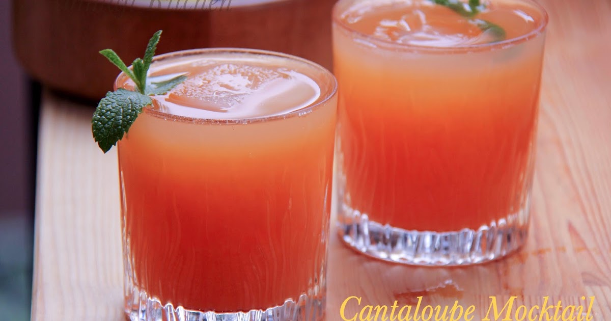 Cantaloupe Ginger Mocktail Indian Food Recipes Ammaji Kitchen