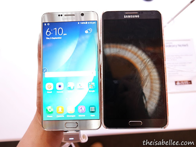 Comparing Samsung Galaxy Note5 to Note3