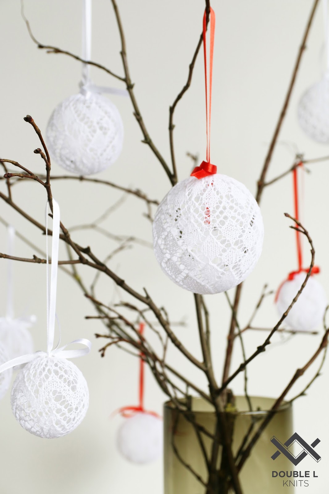 DOUBLE L KNITS Handknitted Christmas Tree Balls_Käsitsi kootud
