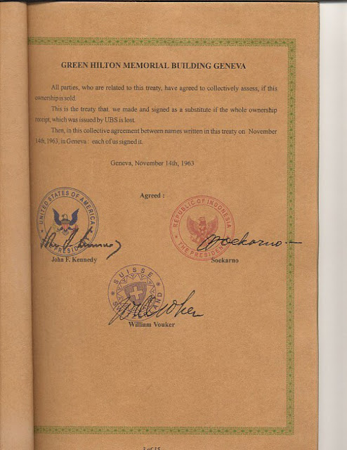 The Green Hilton Memorial Agreement - Harta Karun Emas Indonesia di Geneva