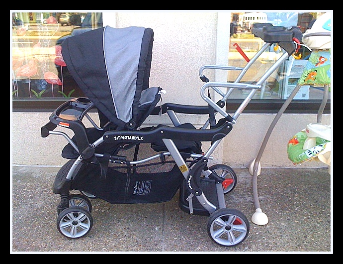 sit n stand lx double stroller