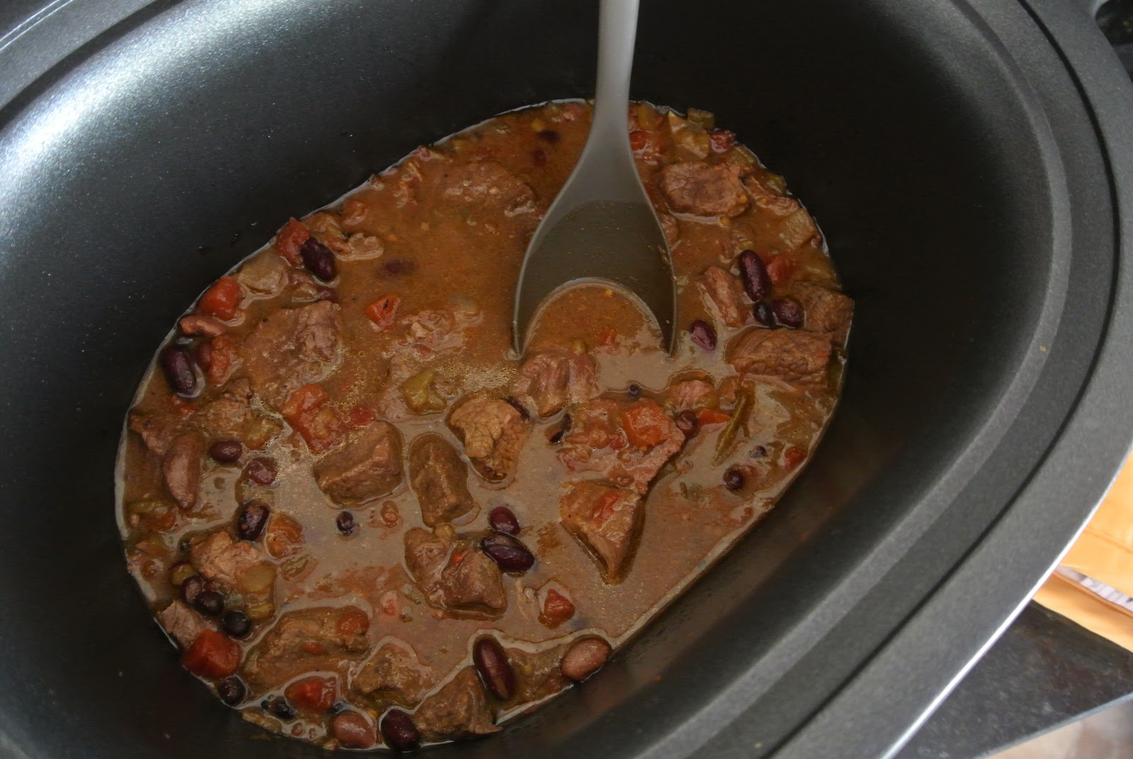 SlowCooker Texas Chili (With beans!)