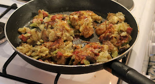 A making breakfast - bubble and squeak A making breakfast - bubble and squeak