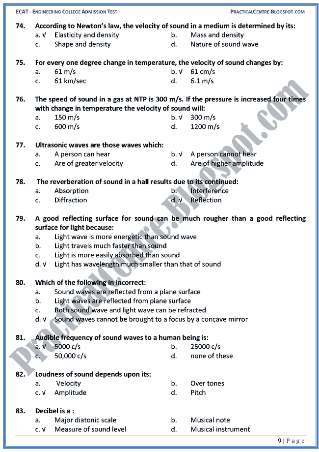 waves-motion-and-sound-ecat-preparation-mcqs-test-physics-engineering-admission-test