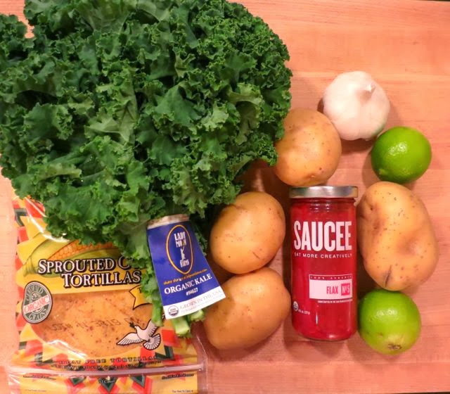 The Veracious Vegan Potato and Kale Enchiladas